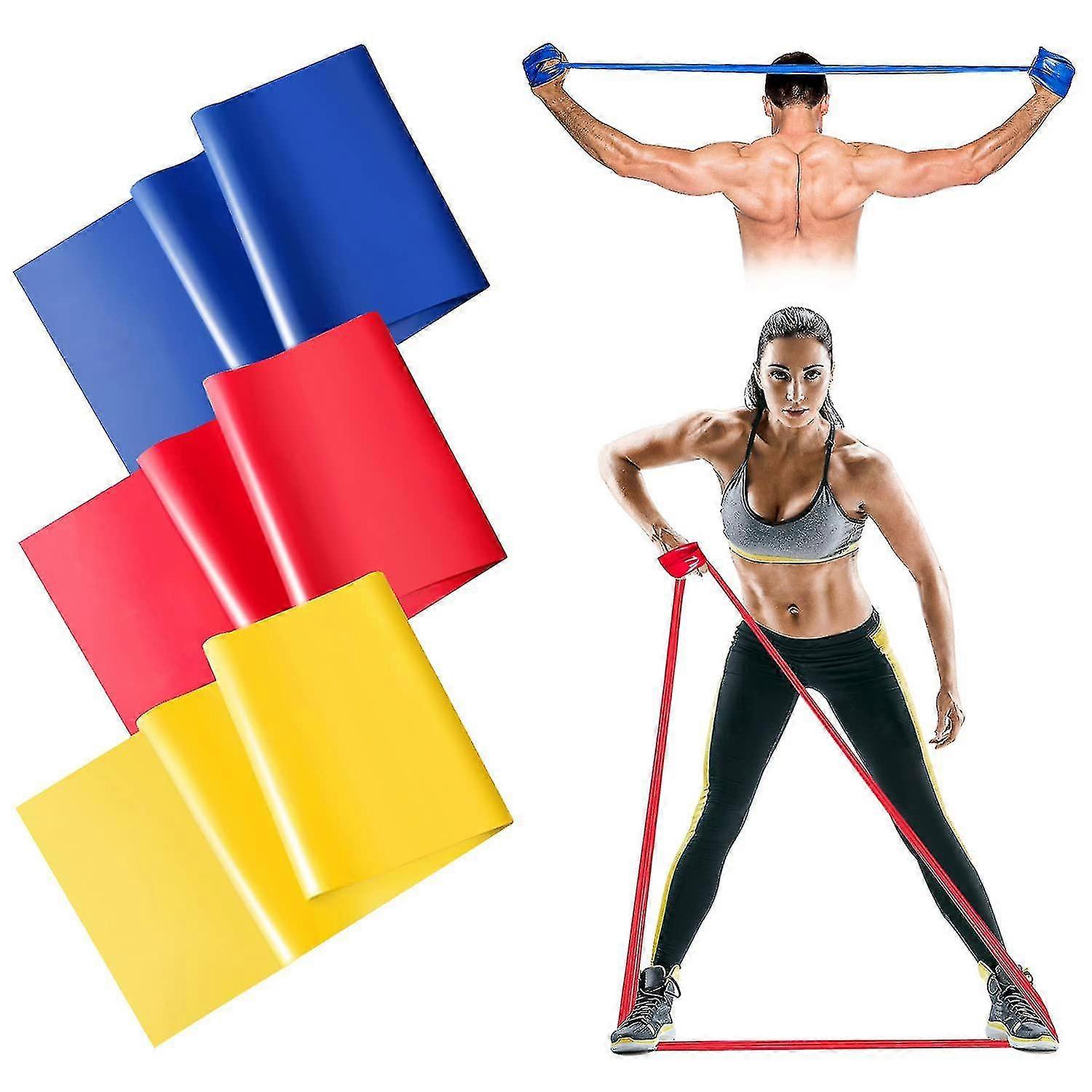 Yoga Resistance Bands Set Stretching Exercise Yoga Elastic Tension Band Set - PW