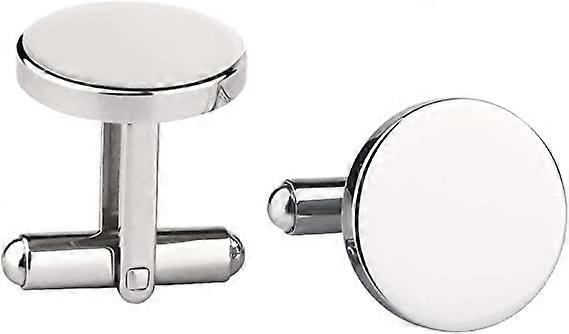 Blanke mansjettknapper, Blanke mansjettknapper Flat matte Blank Settbrett 1 Par