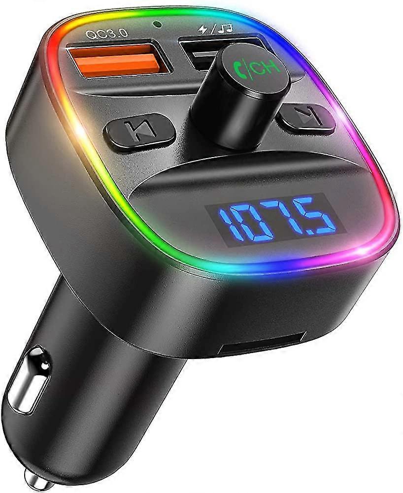 Bluetooth Fm Transmitter, [upgraded] Bluetooth V5.0 Wireless Radio Transmitter