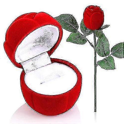 Ring Box Rose Head With Long Handle Long-handled Flower Box Ring Ringetuis Ringbox Ring Box Packing