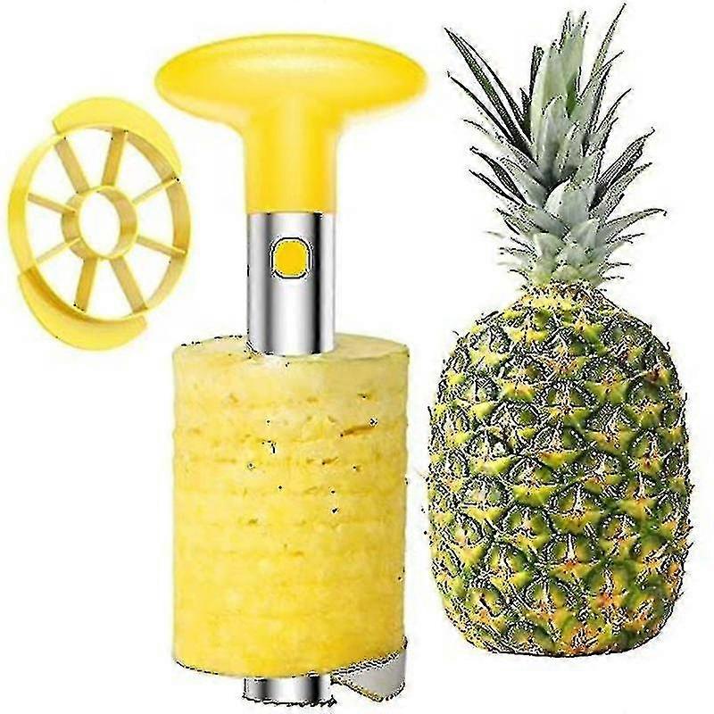 Pineapple Peeler Corer Slicer Cutter Stainless Steel Easy Kitchen Fruit Tool