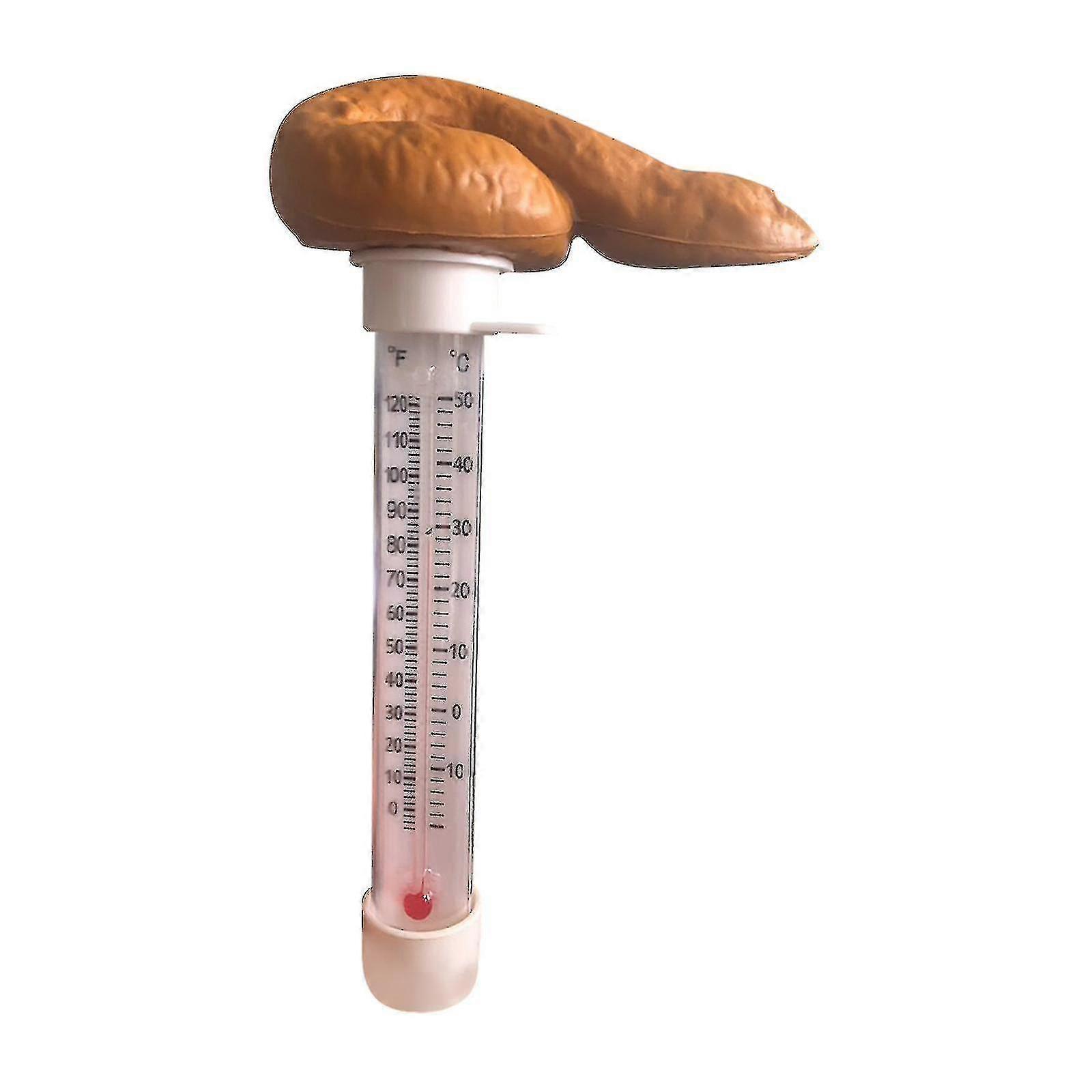 Floating Pool Thermometer Prank Temperature Gauge Creative Stool Shaped Water Thermometer