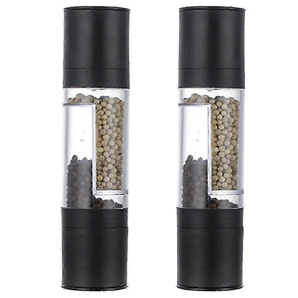 Salt Pepper Grinder Combo For Kitchen And Dining, 2pcs Black