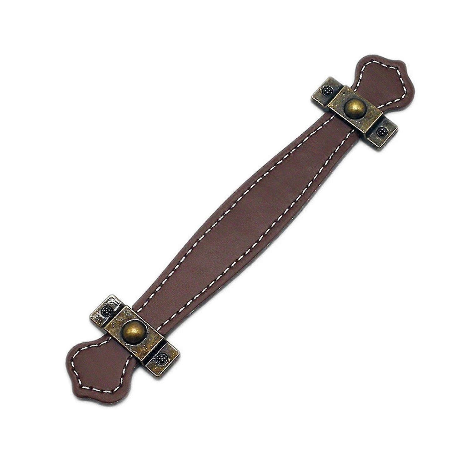 Anti-slid Handle Strap Effective Faux Leather Fine Texture Wide Application Pull Handle for Home