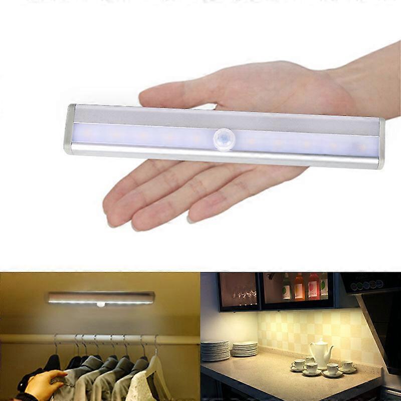 6/10 Leds Pir Led Motion Sensor Light Cupboard Wardrobe Bed Lamp Led Under Cabin