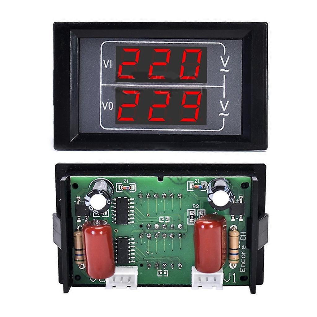 LED Digital Voltmeter Two-way Display Voltage Display Panel