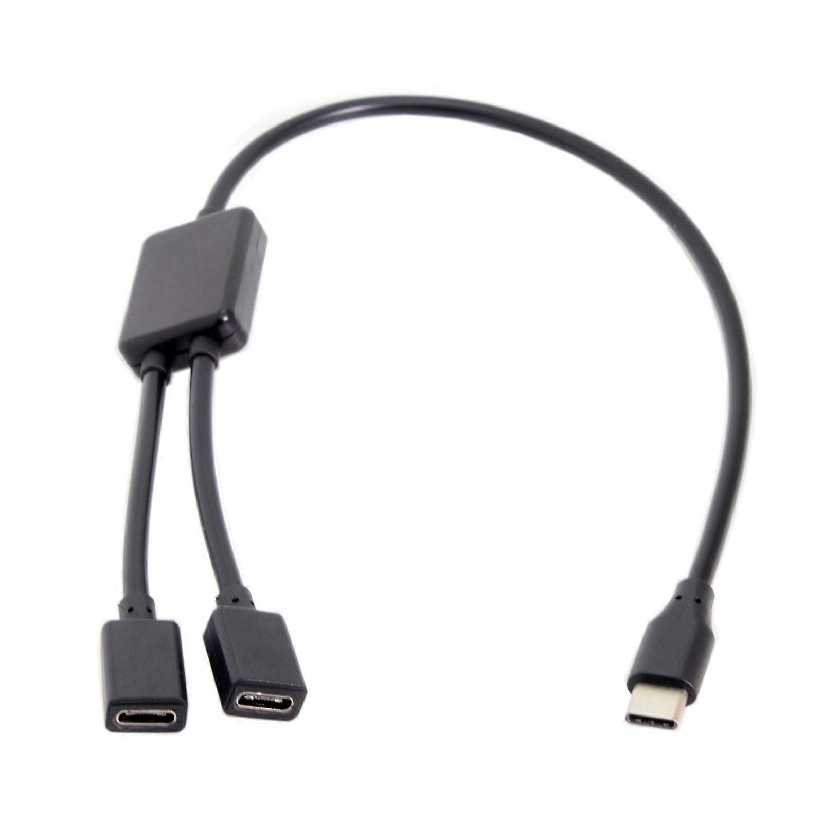 USB C macho a doble USB C hembra divisor convter hub adaptador cable conector