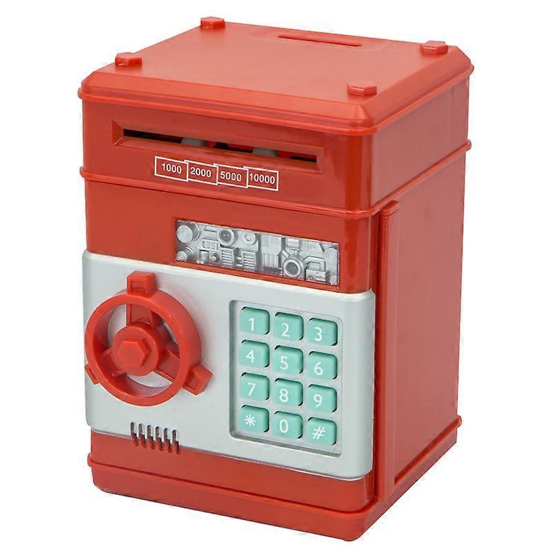 Piggy Bank, Electronic Atm Password Cash Coin Can Auto Scroll Paper Money Saving Box Piggy bank deposit machine toy gift
