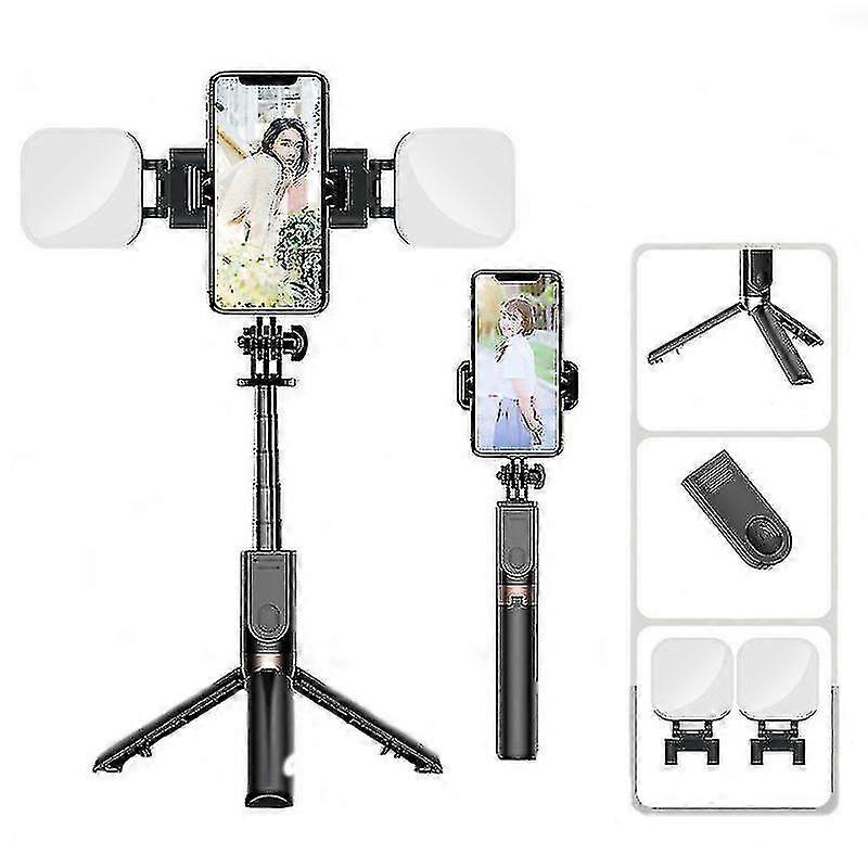 Cellulare Selfie Stick Live Broadcast Bracket Bluetooth Handheld Camera Anti-shake Portable Floor Treppiede All-in-one