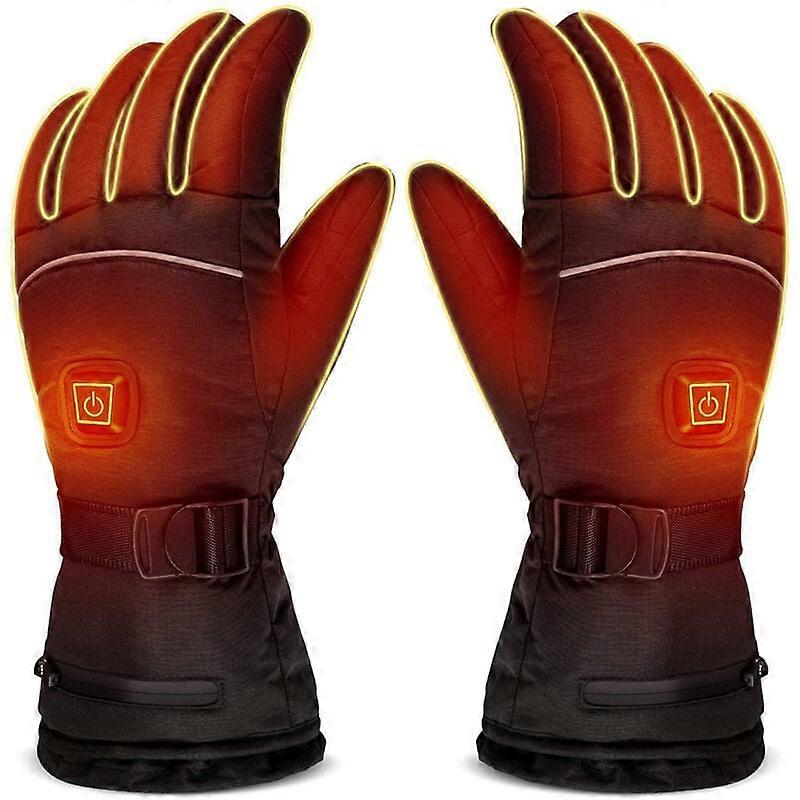 Gants chauffants rechargeables avec 3 rglages de chauffage, gants chauffants aliments par batterie 3200 mAh pour hommes et femmes, gants chauffants d'