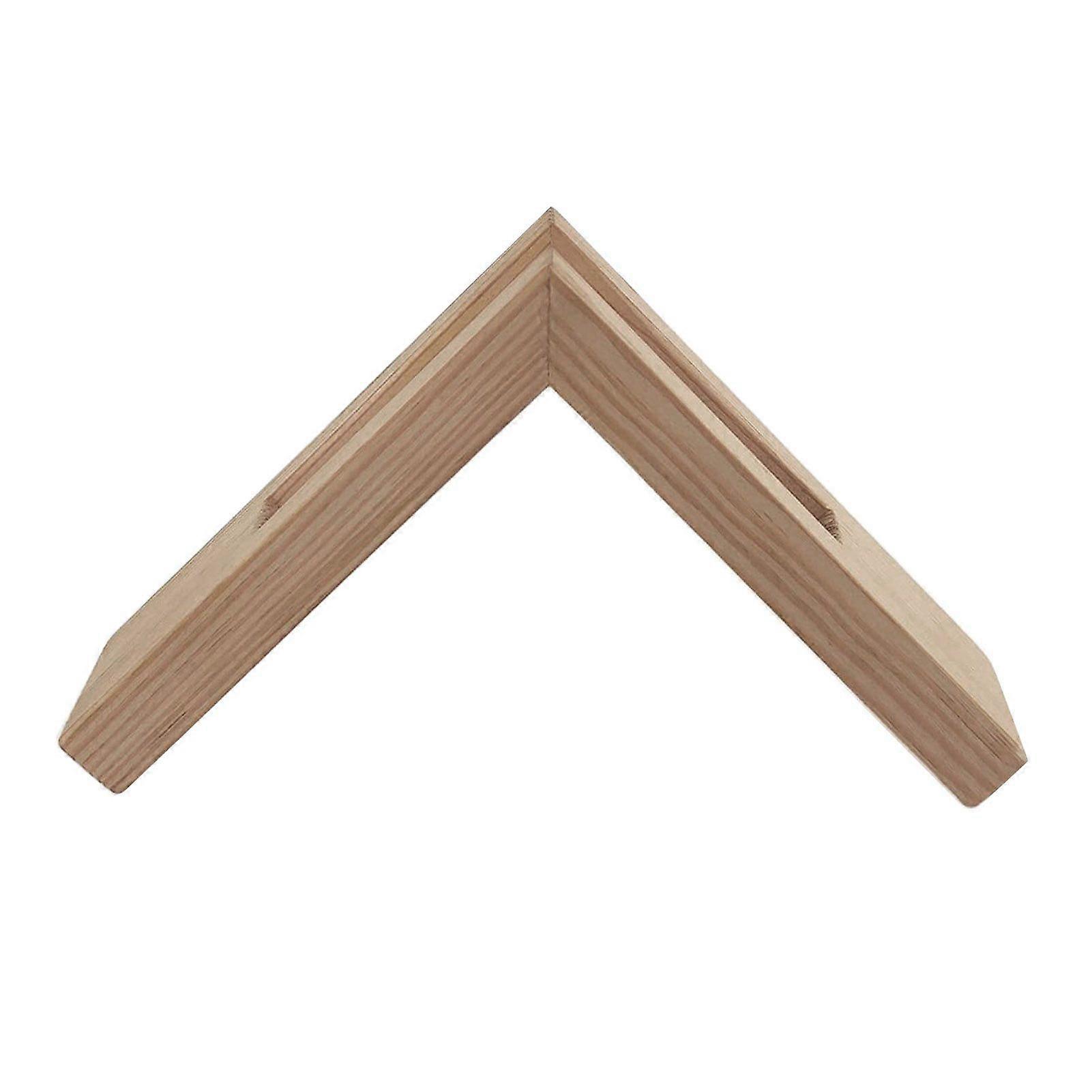 Triangular Napkin Holder Vertical Tissue Rack Smooth Edge Burr Free Stable Construction Wooden Toilet Paper Dispenser Desktop Decor