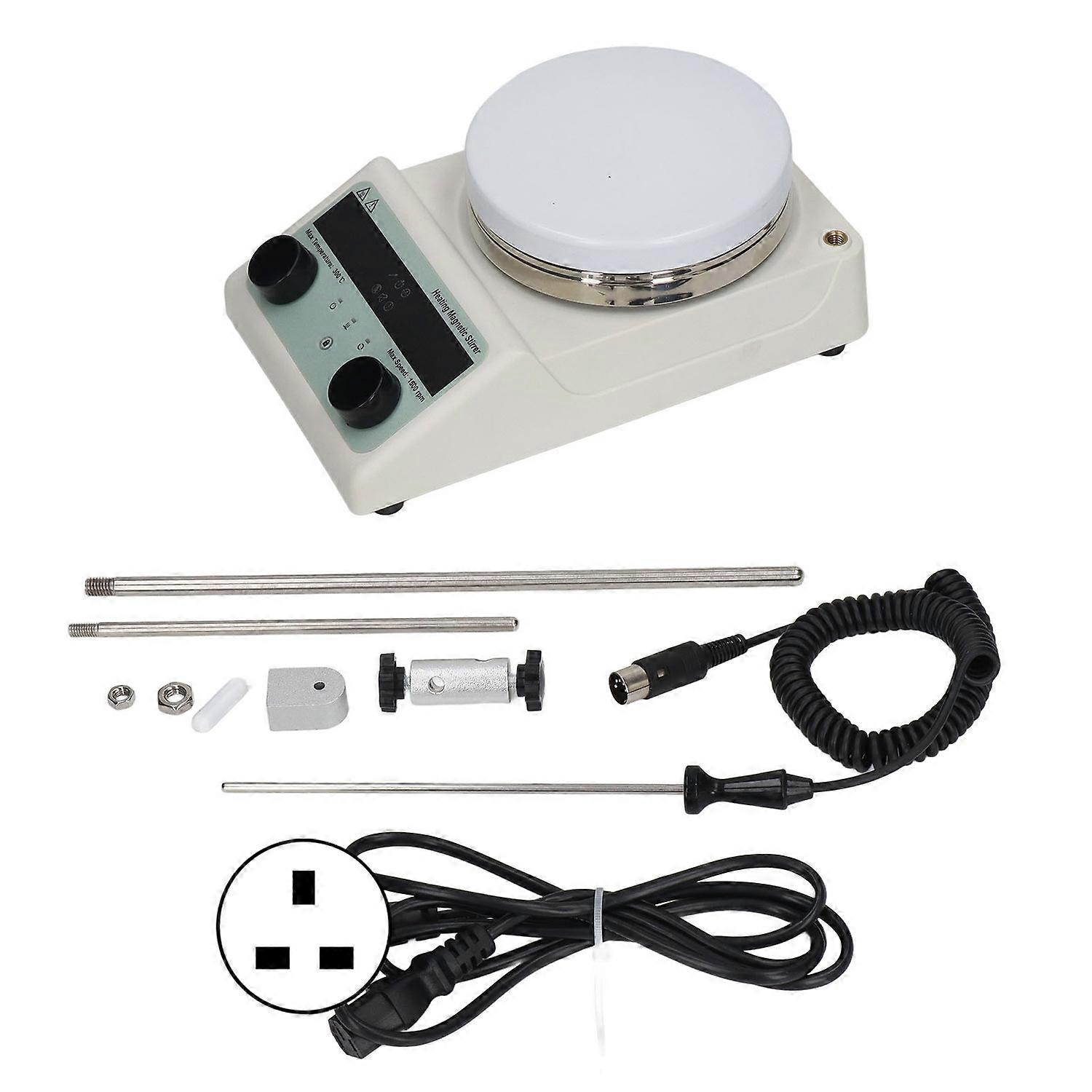 Magnetic Stirrer 5.5in Hot Plate 100 to 1500RPM 300℃ Maximum Electric Magnetic Mixer 100‑