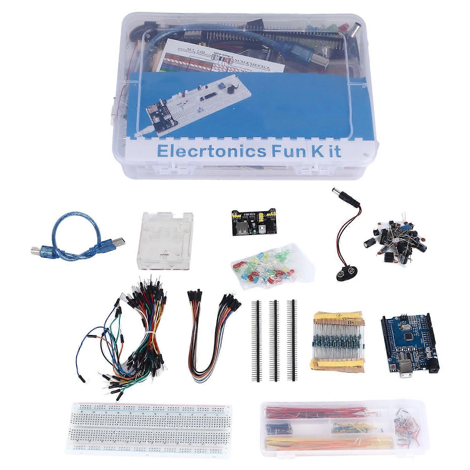 Development Board Kit 830 Holes Multifunctional Electrnoics Starter Component Kit for R3