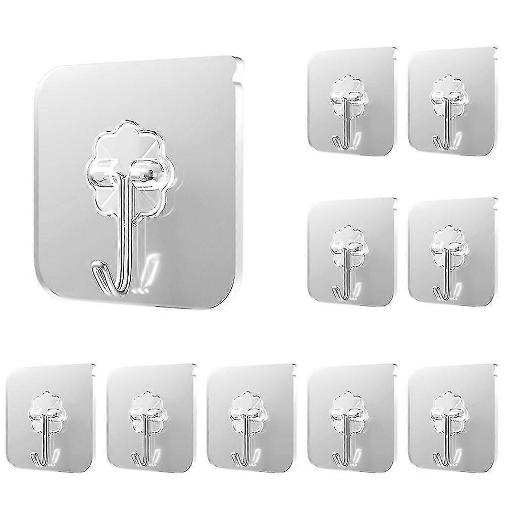 Self-adhesive Hook, Transparent Adhesive Hook For Kitchen, Bathroom, Office Closet