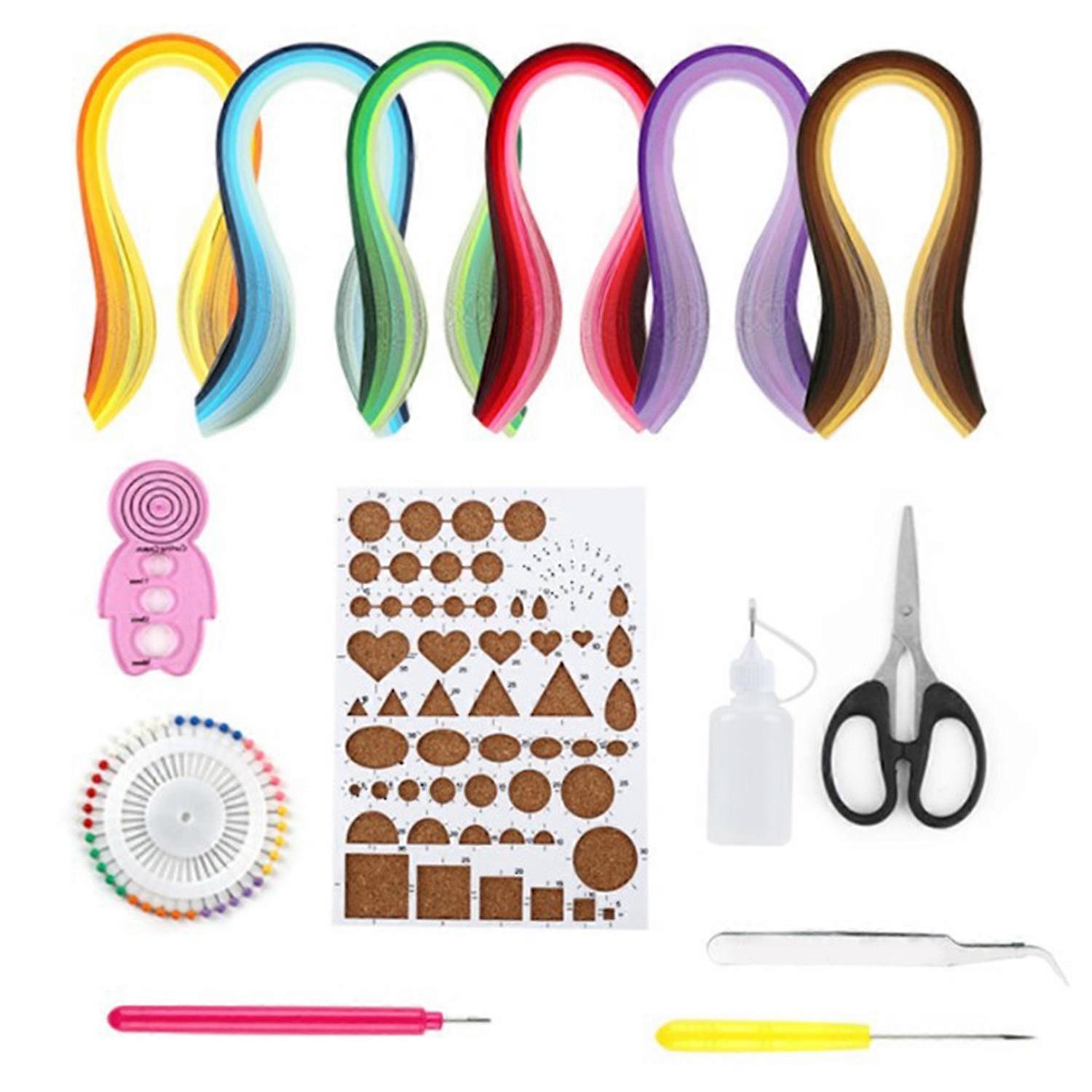 14pcs Paper Quilling Kits DIY Hand Crafted Easy Operation Quilling Kits for Kids Beginners Home Deco