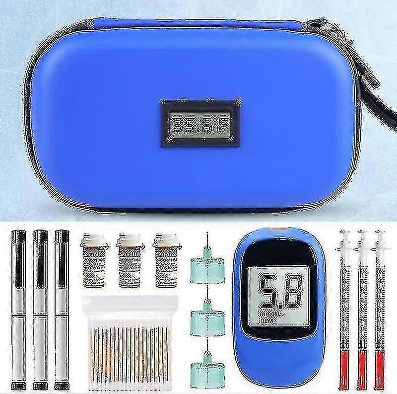 Insulin Cooler Travel Case with Temperature Control and 2 Insulin Cooler Ice Packs