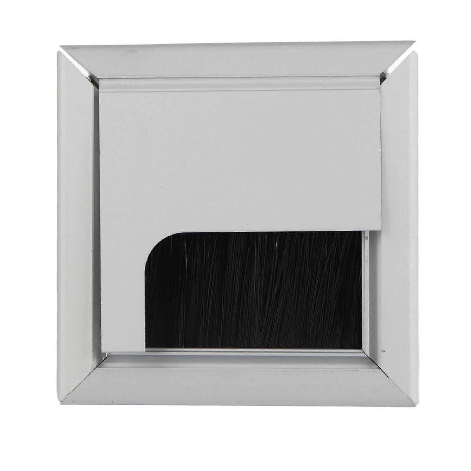 Square Aluminium Desk Computer Wire Cable Tidy Outlet Insert Hole Top Cover