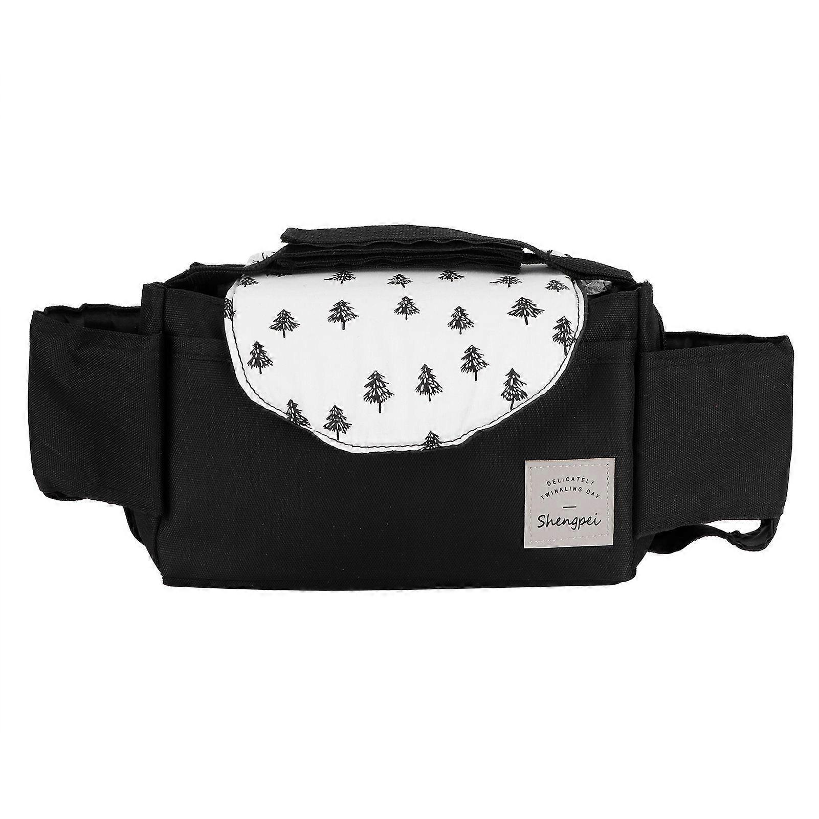Baby Stroller Hanging Bag Organizer Universal Cup Holder Storage Bag Strollers AccessoryMini Tree Pattern