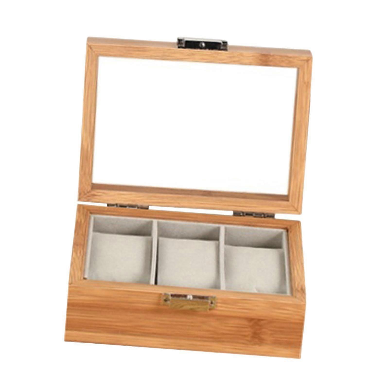 Watch Box Wooden Anti Scratch Watch Collection Box for Travel Drawer for Men