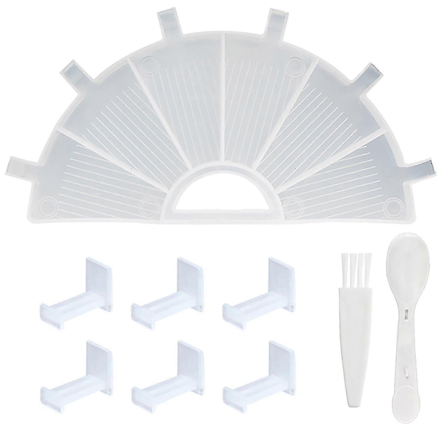 Diamonds Painting Tray Set, 6-grid Organizer With Point Drill Pen And Glue