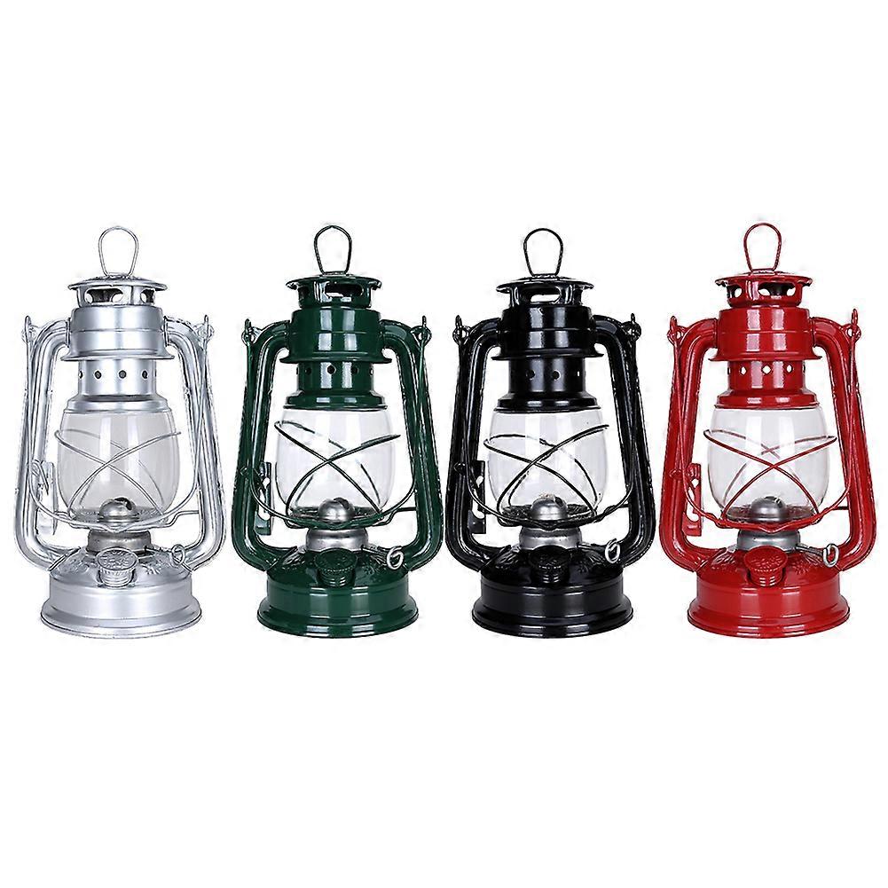 Outdoor Camping Light Portable Oil Lamp Retro Style Multifunctional Iron Oil Lamp High Brightness Hanging Lantern