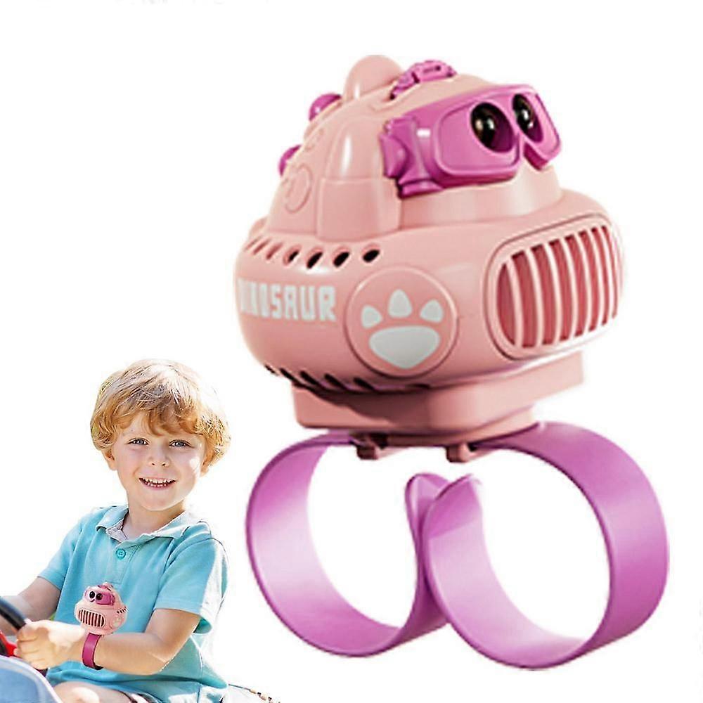Dinosaur Projection Watch Fan Mini Portable Cartoon Handheld Small Fan Usb Rechargeable 3 Wind Speeds 360 Degrees Rotation