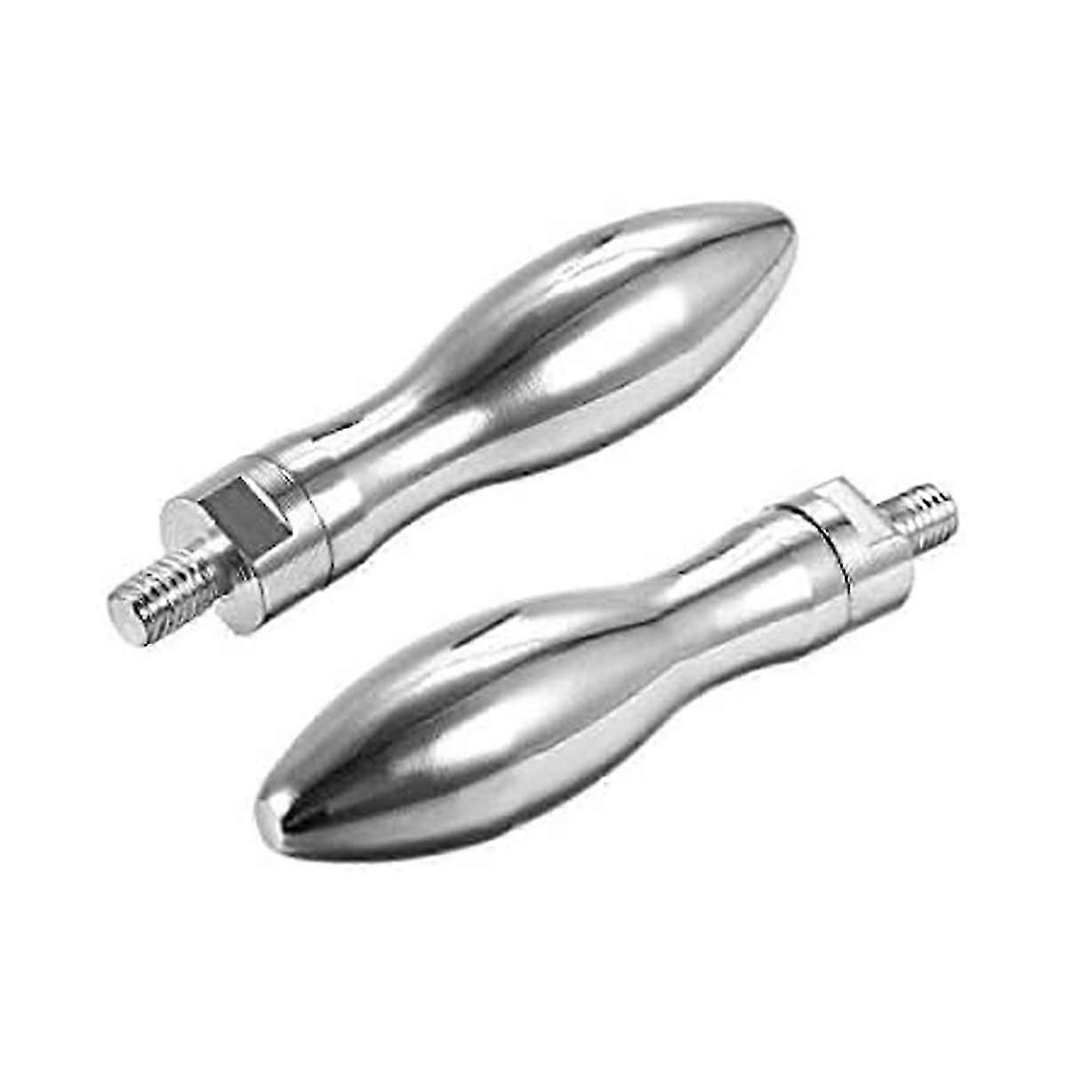 Clamping Handles Screw Knobs Handle M10 x 12mm Threaded Steel Revolving Handle Grip,2Pcs