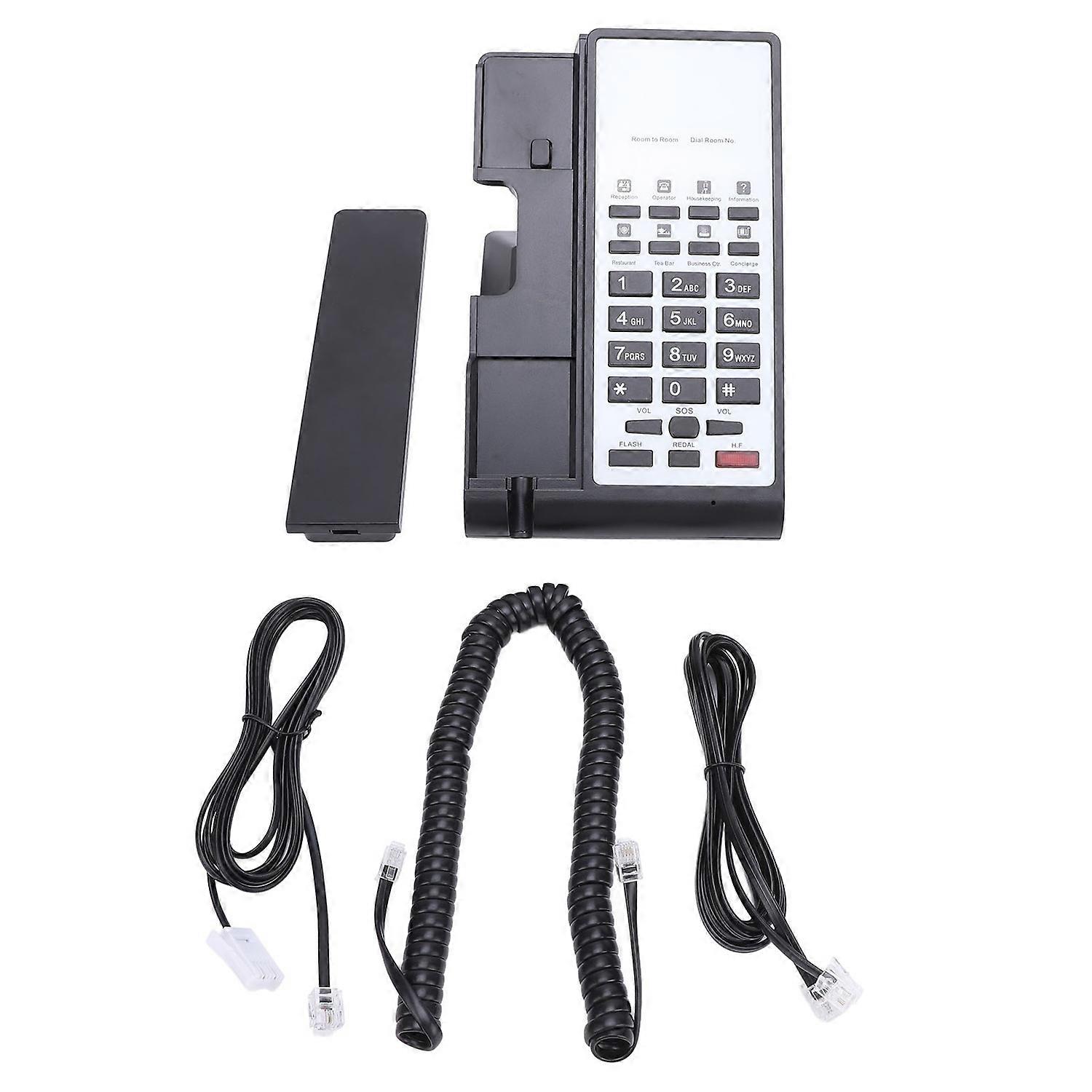 Corded Landline Telephone Clear Voice Volume Control Handsfree Calling for Home Hotel Office Bank Ca