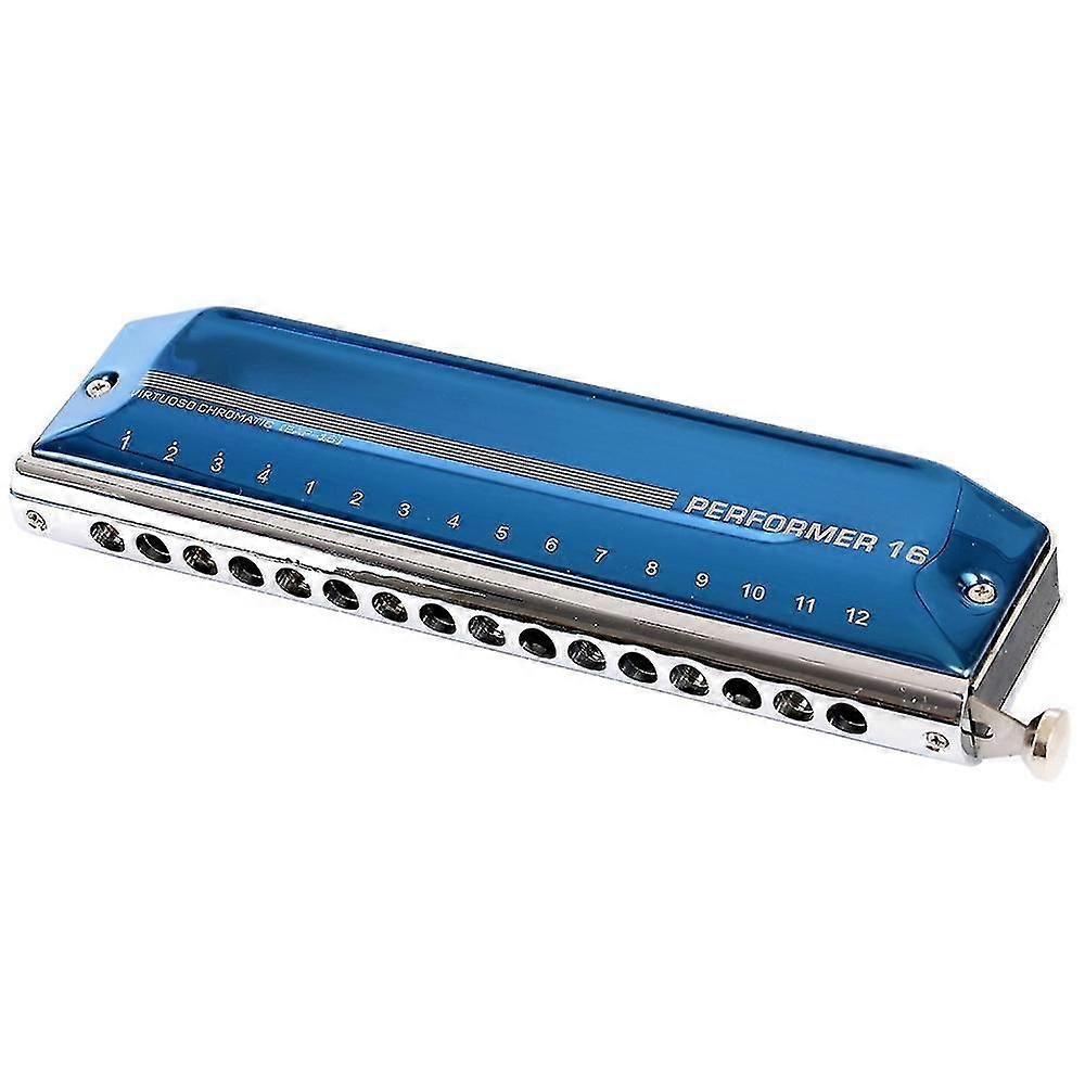 Χρωματική φυσαρμόνικα Performer 16 Τρύπες 64 Tone Mouth Organ Harp Key of C Professional Musical Inst