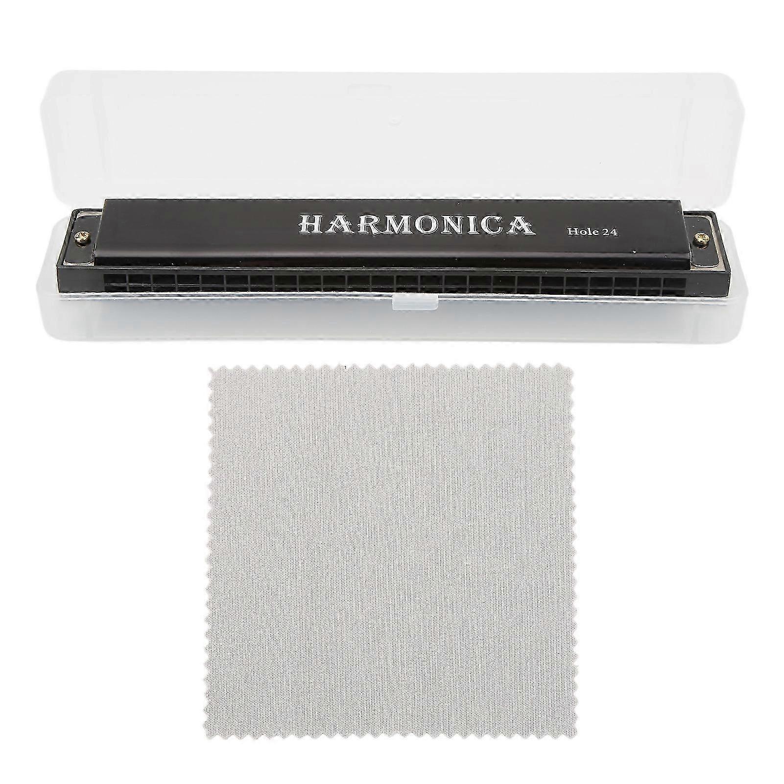 24 Hole Harmonica for Beginners Plastic Harmonica Wind Musical Instrument for Stage Performance