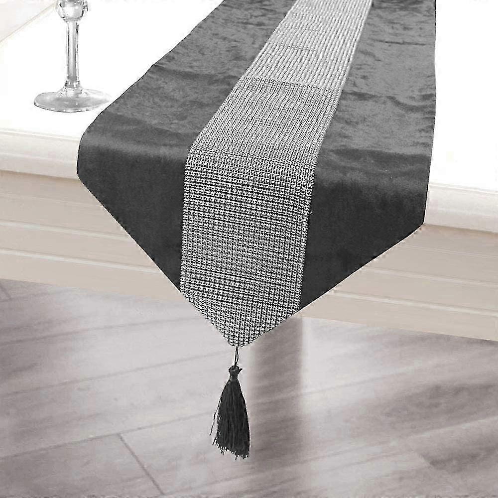 Christmas Velvet Diamante Table Runner