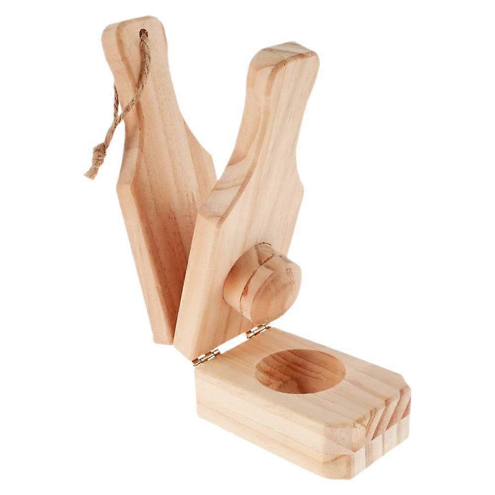 Plantain Press with Handle Banana Crushing Tool Kitchen Wooden Utensils