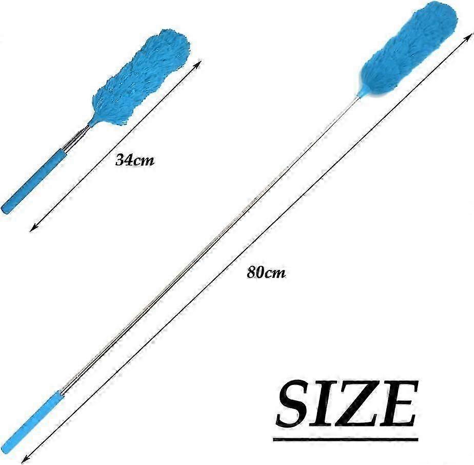 5pcs Extendable Duster, Microfiber Cloth, Cleaning Brush, Washable Adjustable Extendable with Telescopic Bar