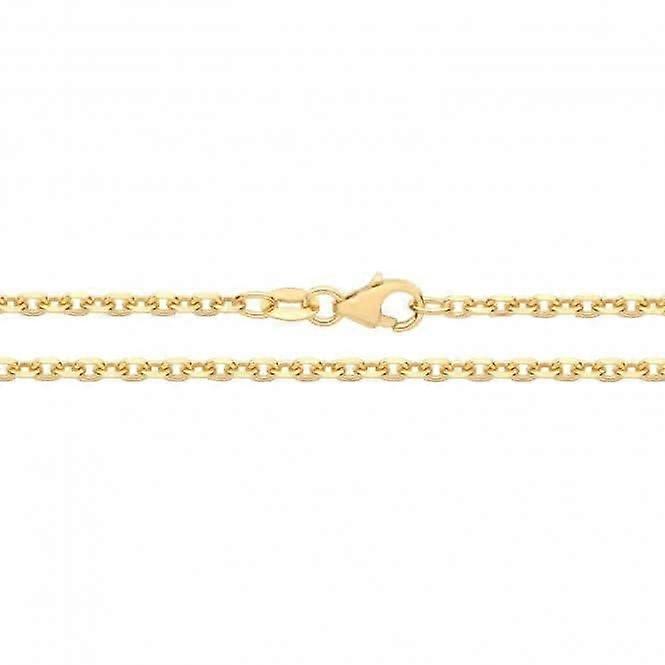 9ct Yellow Gold D/C Rolo Chain CH565