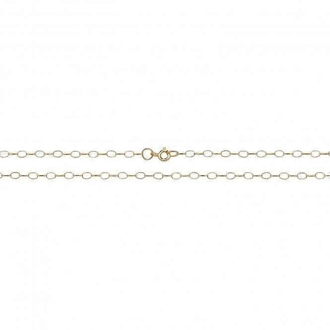 9ct Yellow Gold Oval Belcher Chain CH103