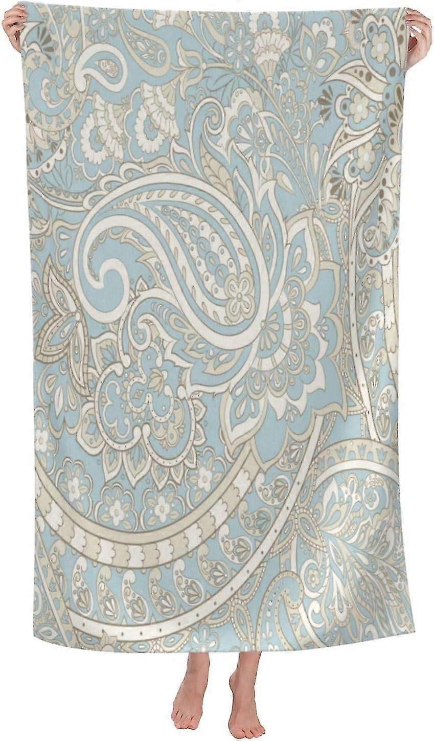 منشفة شاطئ كبيرة من بيزلي - منشفة حمام سباحة من القطن السميك ، مناشف شاطئ للبالغين - بيزلي 3 - DSB3350