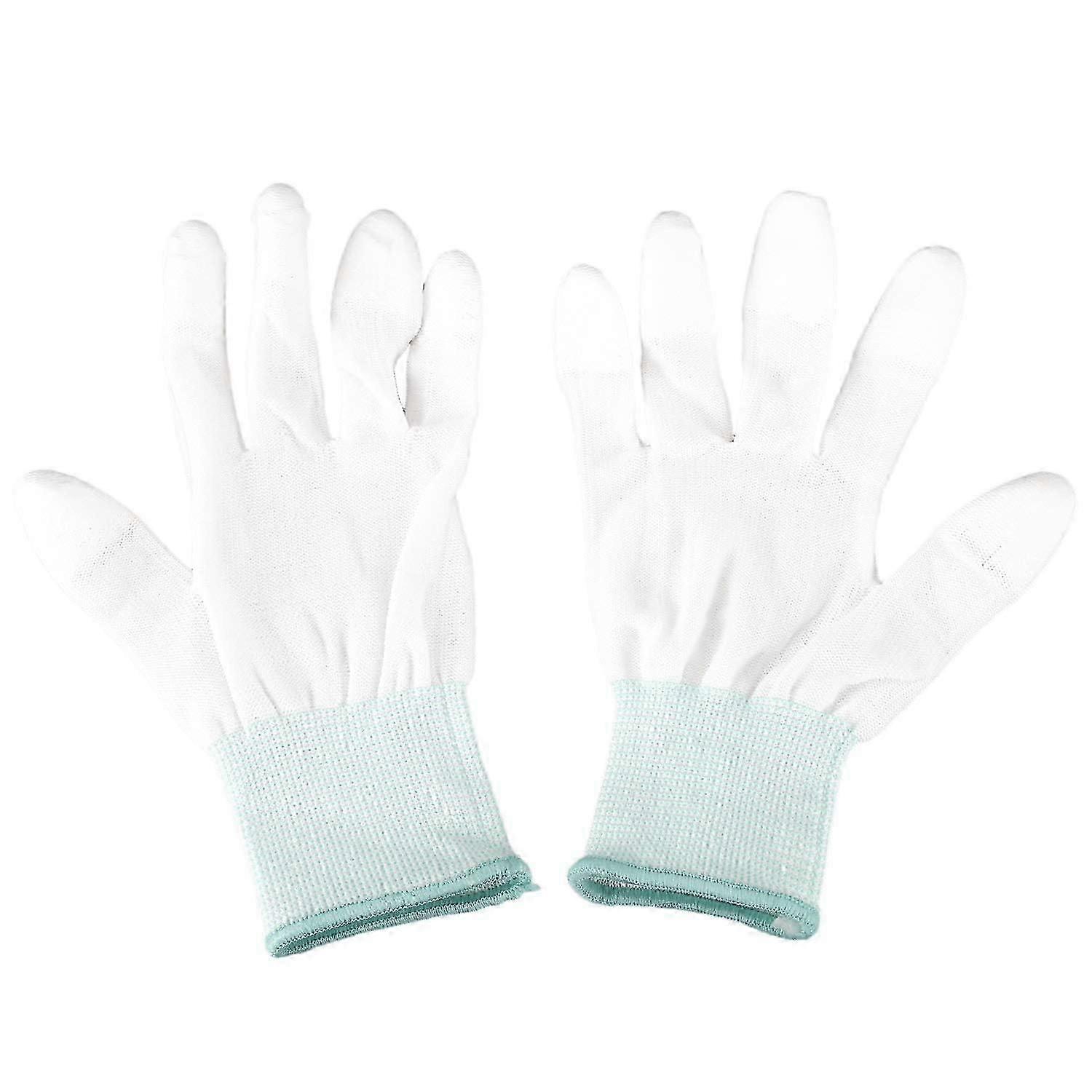 1 Pair PC Work Computer Non-Slip Non-Slip Anti-Static White Gloves New