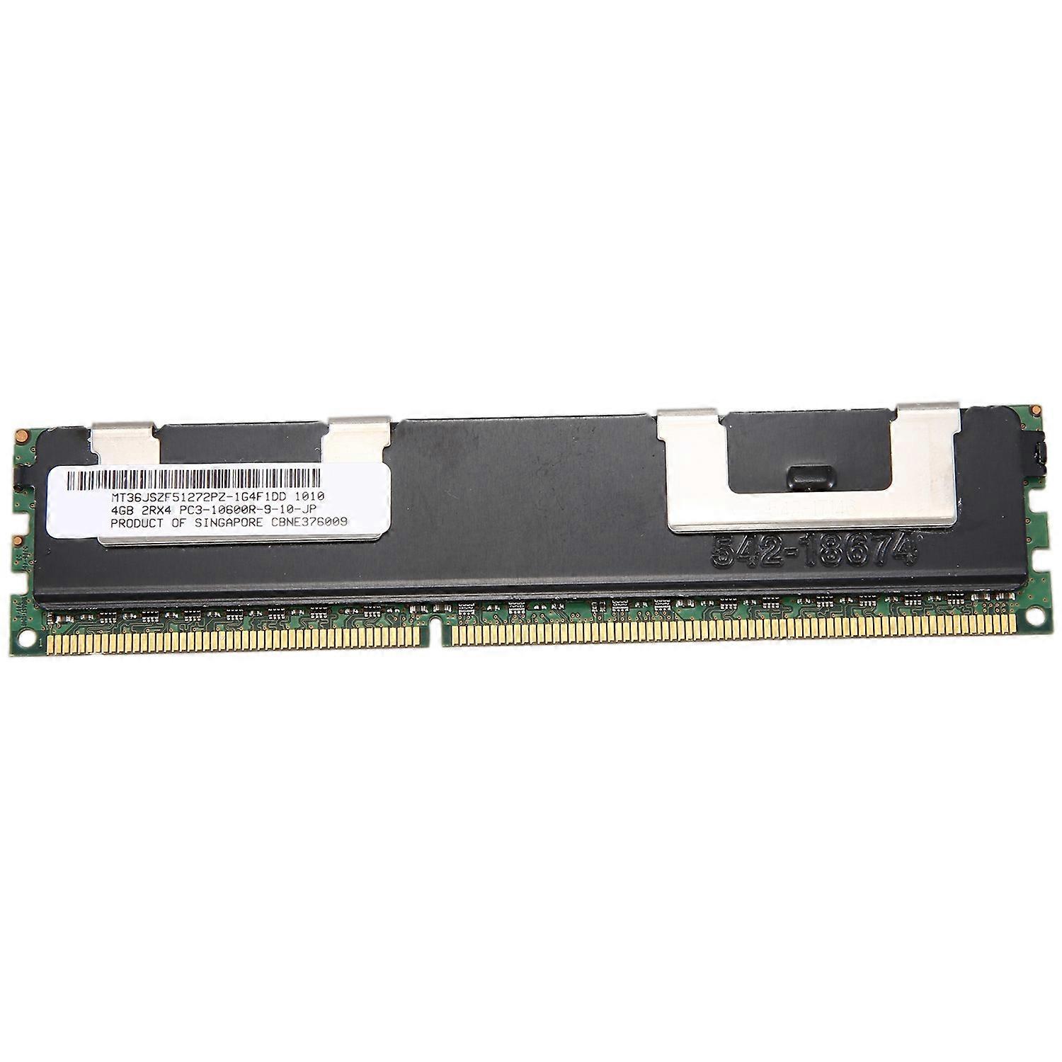 4GB DDR3 Memory RAM PC3-10600R 1333MHz 2Rx4 1.5V ECC 240-Pin Server