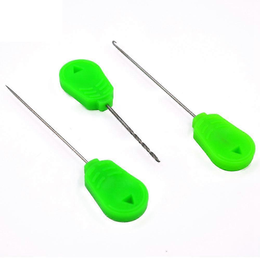 1Set Wholesale Bait Needle Tool Set Carp Fishing Stringer needle Rigging Bait Needle Kit Tool (Hook+
