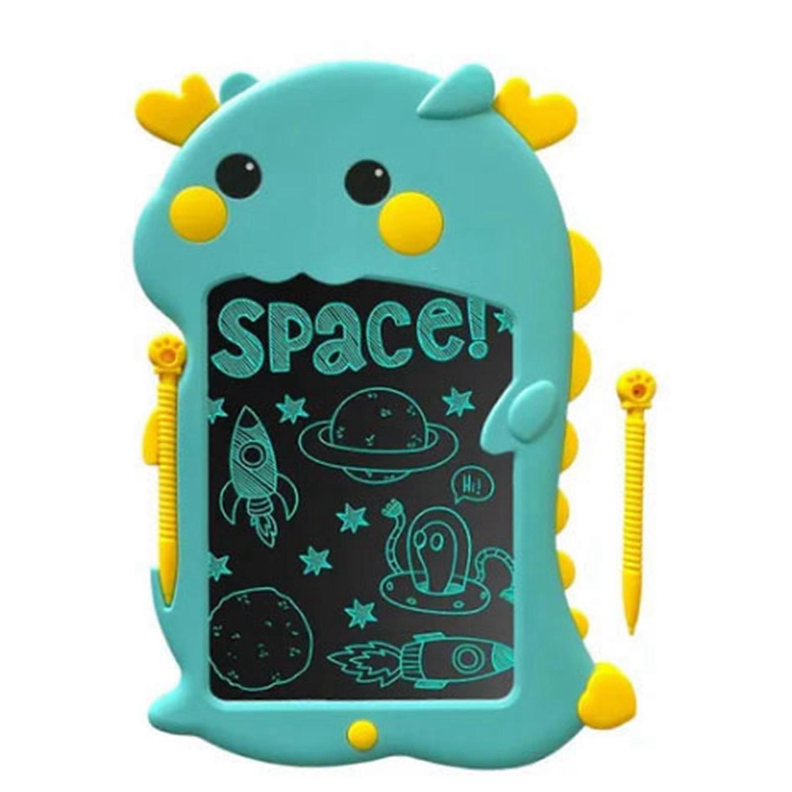 LCD Drawing Cute Dinosaur Shape Erasable Reusable Educational Colorful Screen Doodle Learning Board for Kids