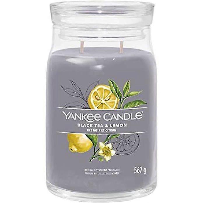 Duftkerze - YANKEE CANDLE - Schwarzer Tee und Zitrone - Sojawachs - Doppeldocht