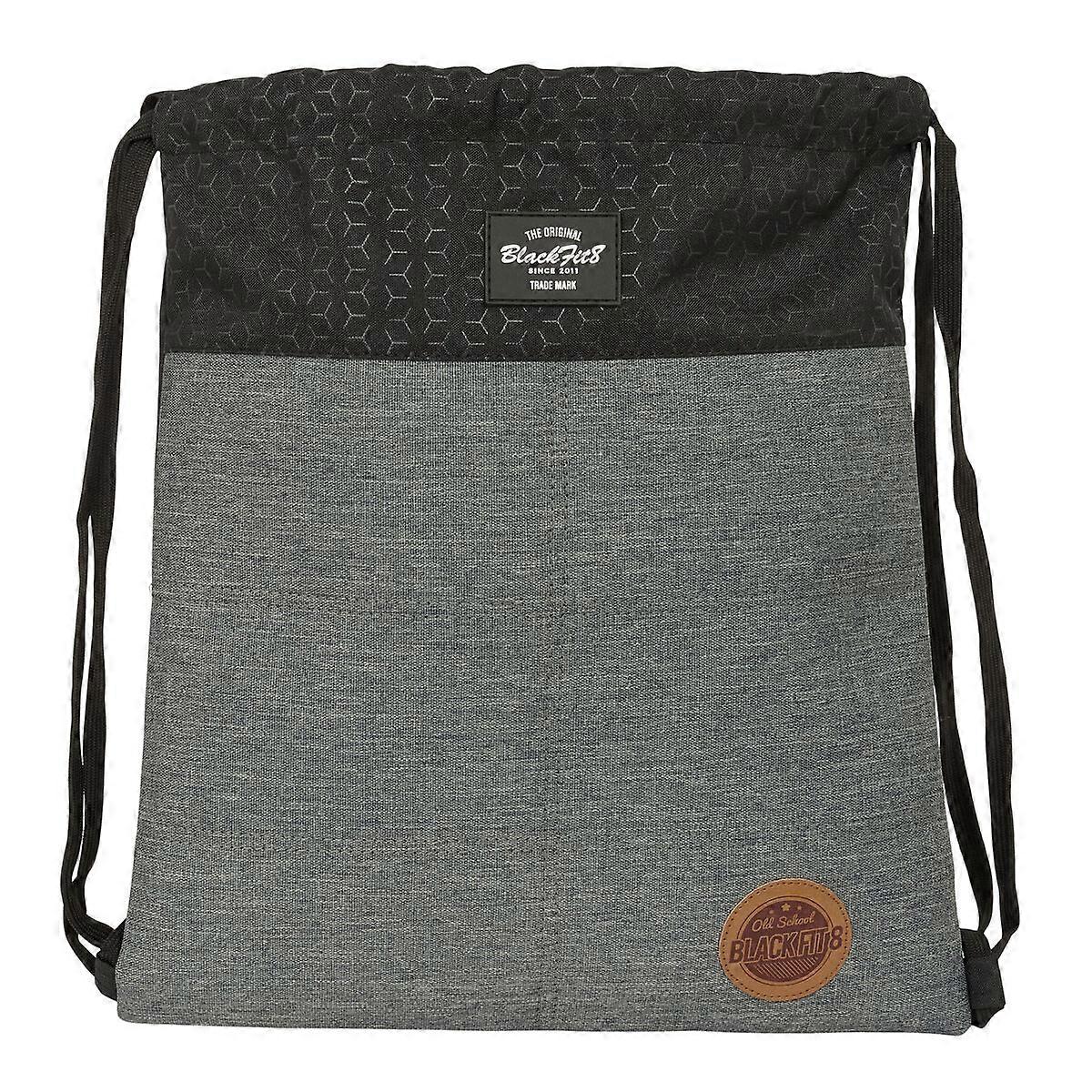 Backpack with Strings BlackFit8 Old school Black Grey 35 x 40 x 1 cm