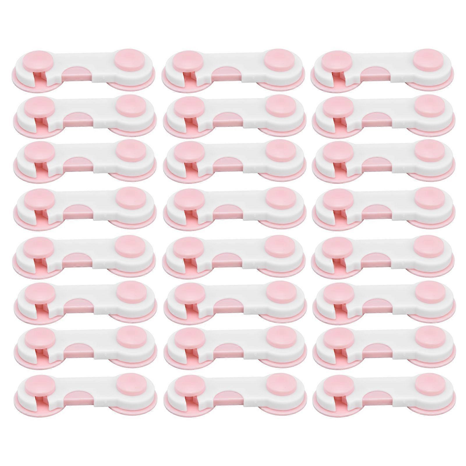 24pcs Baby Safety Lock Prevent Pinching Multi Purpose Child Proofing Lock for Drawer Cabinet Door