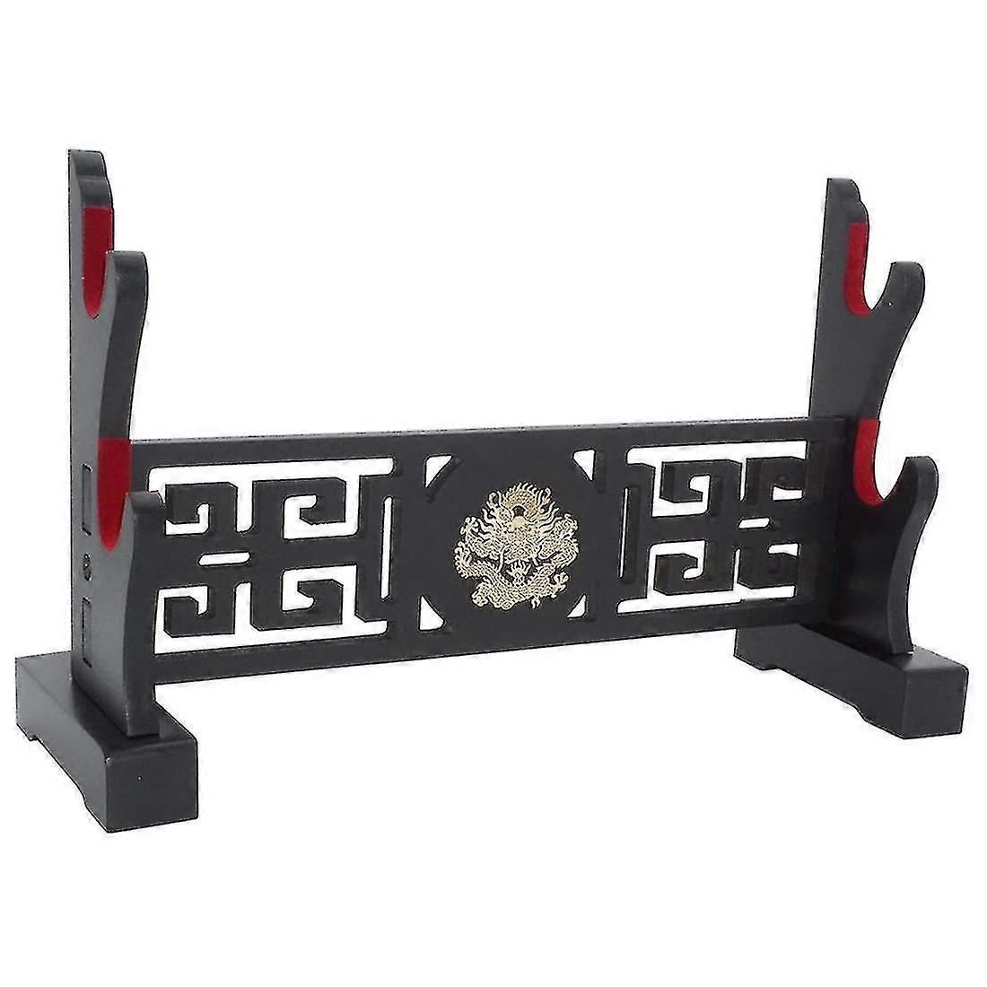 Padded Sword Stand Display Velvet Protect Sword Rack for Katana Genji Japanese Sword Stand -dragon
