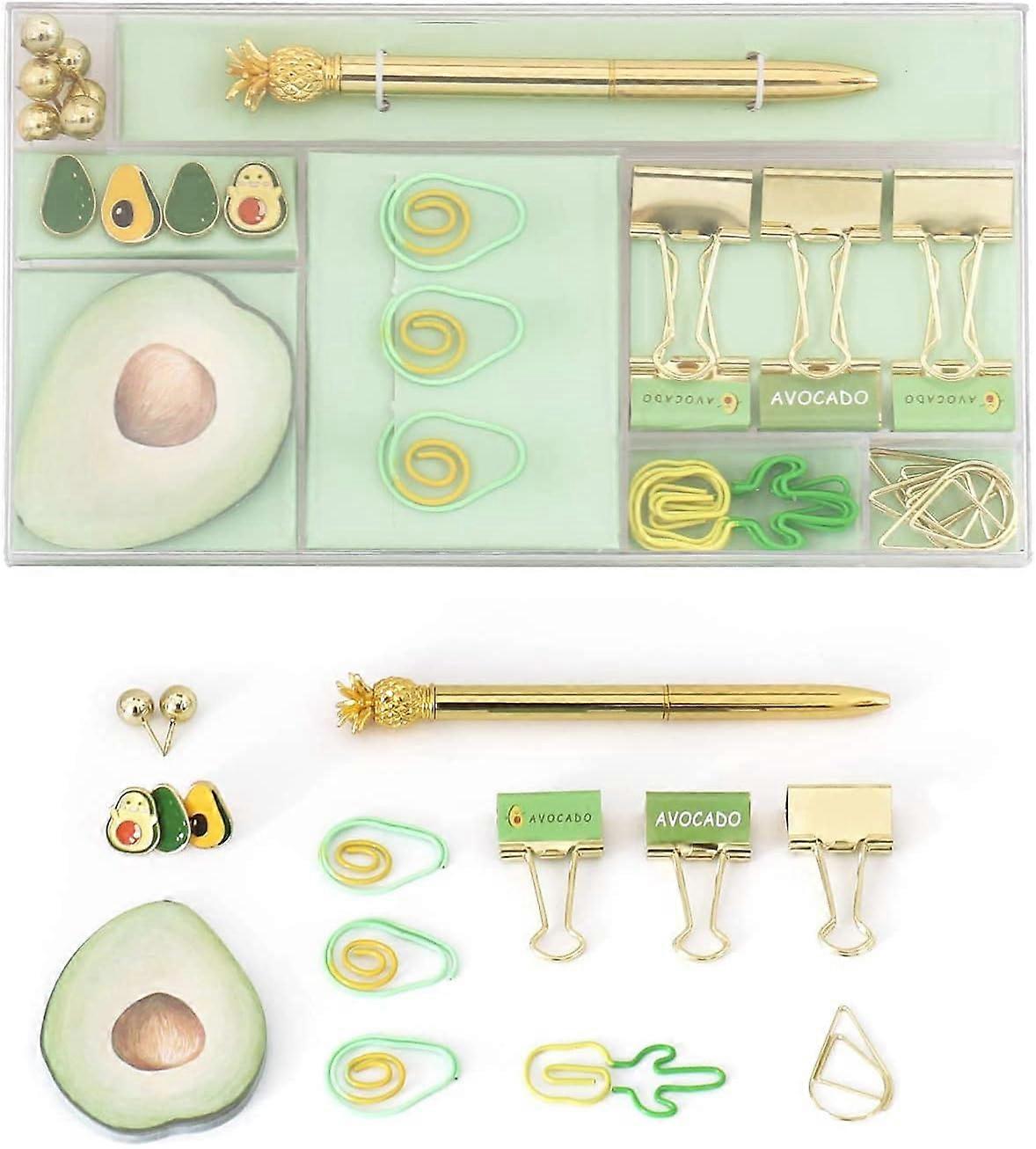 Avocado Pens, Office Set, Avocado Shape