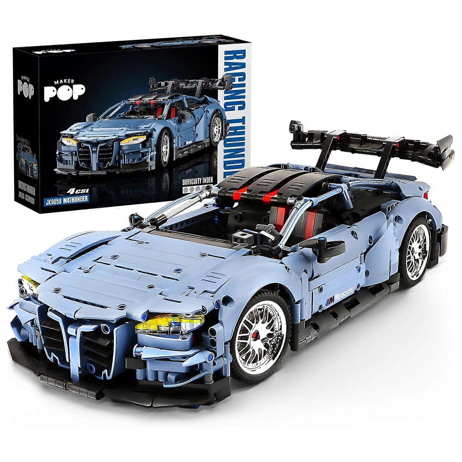 MOCBROPCS 2280PCs M4 Technic Building Kit - 1:10 Scale Champion Racing Car with Working Gearbox & Suspension, Collector's Edition for Adults & Teens 1