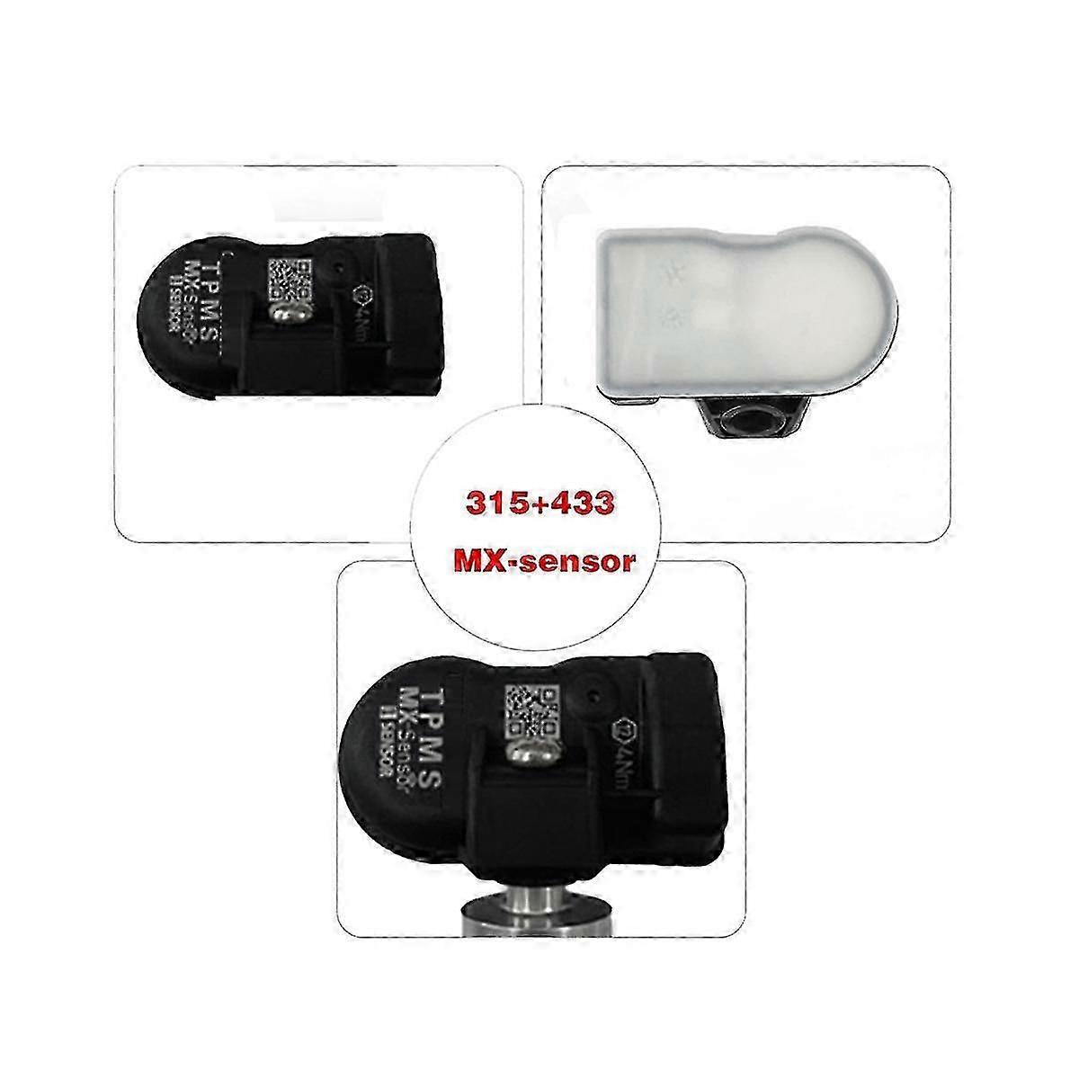 4pcs Programming Mx Sensor Tpms Tire Pressure Monitor Sensor 315mhz 433mhz Universal 2 In 1 Repair