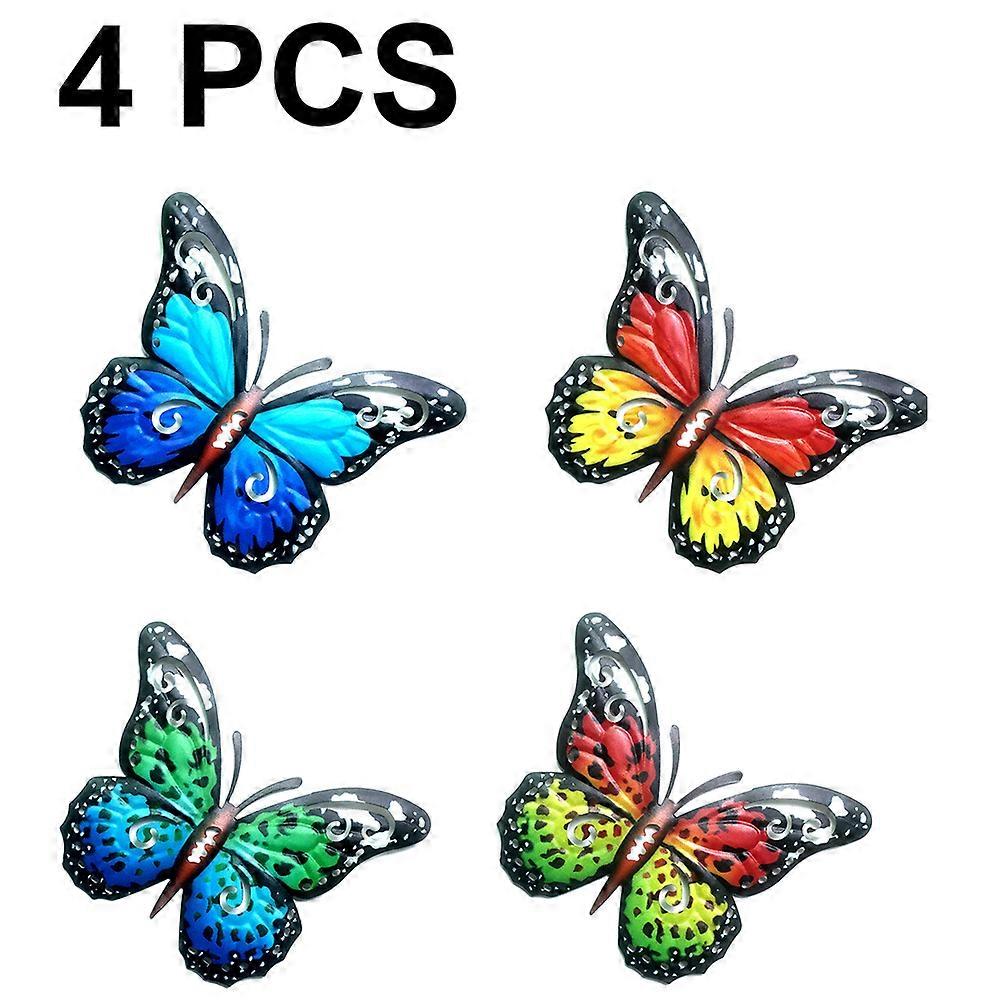 4-Pack Metal Butterfly Home Wall Hanging