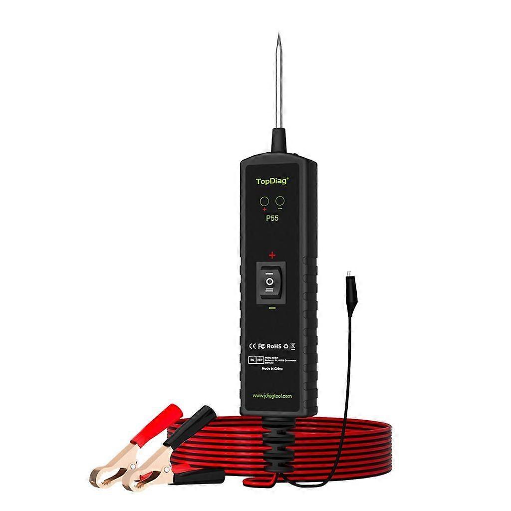 Automobile Circuit Tester, 12V/24V Test Light with Alligators Clip Steel Probe Vehicle Circuits Low Voltage Light Tester