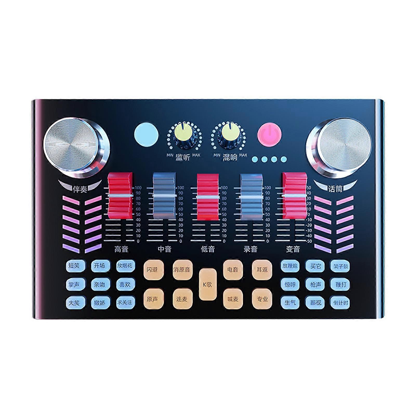 Podcast Equipment Bundle V18 Sound Card E300 Microphone Tripod Kit